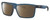 Profile View of Costa Del Mar Rinconcito Designer Polarized Sunglasses with Custom Cut Amber Brown Lenses in Matte Atlantic Blue Unisex Rectangular Full Rim Acetate 60 mm