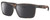 Profile View of Costa Del Mar Rinconcito Designer Polarized Sunglasses with Custom Cut Smoke Grey Lenses in Matte Amber Brown Tortoise Havana Unisex Rectangular Full Rim Acetate 60 mm