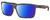Profile View of Costa Del Mar Rinconcito Designer Polarized Sunglasses with Custom Cut Blue Mirror Lenses in Matte Amber Brown Tortoise Havana Unisex Rectangular Full Rim Acetate 60 mm