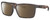 Profile View of Costa Del Mar Rinconcito Designer Polarized Sunglasses with Custom Cut Amber Brown Lenses in Matte Amber Brown Tortoise Havana Unisex Rectangular Full Rim Acetate 60 mm