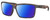 Profile View of Costa Del Mar Rinconcito Designer Polarized Reading Sunglasses with Custom Cut Powered Blue Mirror Lenses in Matte Amber Brown Tortoise Havana Unisex Rectangular Full Rim Acetate 60 mm