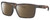 Profile View of Costa Del Mar Rinconcito Designer Polarized Reading Sunglasses with Custom Cut Powered Amber Brown Lenses in Matte Amber Brown Tortoise Havana Unisex Rectangular Full Rim Acetate 60 mm