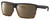 Profile View of Costa Del Mar Rincon Designer Polarized Reading Sunglasses with Custom Cut Powered Amber Brown Lenses in Matte Black Shiny Amber Brown Tortoise Havana Unisex Square Full Rim Acetate 63 mm