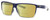 Profile View of Costa Del Mar Rincon Designer Polarized Reading Sunglasses with Custom Cut Powered Sun Flower Yellow Lenses in Matte Denim Blue Clear Crystal Fade Unisex Square Full Rim Acetate 63 mm