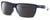 Profile View of Costa Del Mar Rincon Designer Polarized Reading Sunglasses with Custom Cut Powered Smoke Grey Lenses in Matte Denim Blue Clear Crystal Fade Unisex Square Full Rim Acetate 63 mm