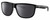 Profile View of Costa Del Mar RINCONDO Designer Polarized Sunglasses with Custom Cut Smoke Grey Lenses in Shiny Black Unisex Panthos Full Rim Acetate 61 mm