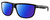 Profile View of Costa Del Mar RINCONDO Designer Polarized Reading Sunglasses with Custom Cut Powered Blue Mirror Lenses in Shiny Black Unisex Panthos Full Rim Acetate 61 mm