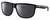 Profile View of Costa Del Mar RINCONDO Designer Polarized Reading Sunglasses with Custom Cut Powered Smoke Grey Lenses in Shiny Black Unisex Panthos Full Rim Acetate 61 mm