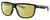 Profile View of Costa Del Mar RINCONDO Designer Polarized Reading Sunglasses with Custom Cut Powered Sun Flower Yellow Lenses in Shiny Black Unisex Panthos Full Rim Acetate 61 mm
