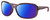 Profile View of Costa Del Mar Seadrift Designer Polarized Reading Sunglasses with Custom Cut Powered Blue Mirror Lenses in Urchin Purple Crystal Ladies Butterfly Full Rim Acetate 58 mm