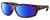 Profile View of Costa Del Mar Salt Break Designer Polarized Sunglasses with Custom Cut Blue Mirror Lenses in Amber Brown Tortoise Havana Black Unisex Rectangular Full Rim Acetate 65 mm