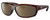 Profile View of Costa Del Mar Salt Break Designer Polarized Sunglasses with Custom Cut Amber Brown Lenses in Amber Brown Tortoise Havana Black Unisex Rectangular Full Rim Acetate 65 mm