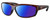 Profile View of Costa Del Mar Salt Break Designer Polarized Reading Sunglasses with Custom Cut Powered Blue Mirror Lenses in Amber Brown Tortoise Havana Black Unisex Rectangular Full Rim Acetate 65 mm
