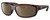 Profile View of Costa Del Mar Salt Break Designer Polarized Reading Sunglasses with Custom Cut Powered Amber Brown Lenses in Amber Brown Tortoise Havana Black Unisex Rectangular Full Rim Acetate 65 mm