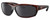 Profile View of Costa Del Mar Salt Break Designer Polarized Reading Sunglasses with Custom Cut Powered Smoke Grey Lenses in Amber Brown Tortoise Havana Black Unisex Rectangular Full Rim Acetate 65 mm
