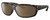 Profile View of Costa Del Mar Salt Break Designer Polarized Reading Sunglasses with Custom Cut Powered Amber Brown Lenses in Matte Brown Gray Crystal Black Wetlands Unisex Rectangular Full Rim Acetate 65 mm