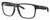 Profile View of Costa Del Mar Spearo XL Designer Bi-Focal Prescription Rx Eyeglasses in Matte Black Unisex Square Full Rim Acetate 59 mm