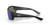 Side View of Costa Del Mar Tuna Alley Unisex Sunglasses Black/Polarized Blue Mirror 580G 62mm