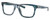 Profile View of Costa Del Mar Tybee Designer Single Vision Prescription Rx Eyeglasses in Blue Teal Crystal Ocean Currents Unisex Panthos Full Rim Acetate 55 mm