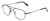 Profile View of American Optical Checkmate Designer Progressive Lens Prescription Rx Eyeglasses in Matte Black Brown Tortoise Havana Unisex Pilot Full Rim Metal 56 mm