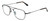 Profile View of American Optical Checkmate Designer Blue Light Blocking Eyeglasses in Matte Black Brown Tortoise Havana Unisex Pilot Full Rim Metal 56 mm