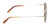Side View of American Optical Checkmate Unisex Pilot Sunglasses in Gold/Polarized Brown 56 mm