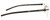 Side View of Chopard VCHD84-0627 Designer Bi-Focal Prescription Rx Eyeglasses in Satin Gunmetal Grey Black Mens Rectangular Full Rim Metal 56 mm
