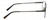 Side View of Chopard VCHF56-0568 Designer Single Vision Prescription Rx Eyeglasses in Shiny Black Gunmetal Tortoise Havana Brown Mens Rectangular Full Rim Metal 57 mm