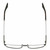 Top View of Chopard VCHF56-0568 Designer Progressive Lens Prescription Rx Eyeglasses in Shiny Black Gunmetal Tortoise Havana Brown Mens Rectangular Full Rim Metal 57 mm