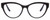 Front View of Chopard 23KT Gold Plated VCH323S-0700 Cateye Reading Glasses Black/Gemstone 53mm