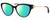 Profile View of Chopard VCH323S-0700 Designer Polarized Reading Sunglasses with Custom Cut Powered Green Mirror Lenses in Gloss Black/23KT Gold Plated/Gemstone Accent Ladies Cat Eye Full Rim Acetate 53 mm