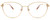 Front View of Chopard VCHF51S-08FC Designer Bi-Focal Prescription Rx Eyeglasses in Shiny 23KT Gold Plated/Pink Crystal/Gemstone Accent Ladies Cat Eye Full Rim Metal 54 mm