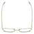 Top View of Chopard VCHF49M-0300 Designer Single Vision Prescription Rx Eyeglasses in Shiny Gold Ladies Square Full Rim Metal 55 mm