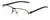 Profile View of Chopard 23KT Gold Plated VCHD83-0531 Men Reading Glasses Black Carbon Fiber 57mm