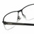Close Up View of Chopard 23KT Gold Plated VCHD83-0531 Men Reading Glasses Black Carbon Fiber 57mm
