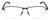 Front View of Chopard VCHD83-0568 Designer Reading Eye Glasses with Custom Cut Powered Lenses in Matte Brown Carbon Fiber Mens Rectangular Semi-Rimless Metal 57 mm