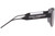 Side View of Dolce & Gabbana DG2270-3276-87 Unisex Pilot Sunglasses in Black White/Grey 57 mm