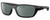 Profile View of Costa Del Mar Whitetip Designer Polarized Sunglasses with Custom Cut Smoke Grey Lenses in Matte Black Unisex Rectangular Full Rim Acetate 58 mm