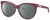 Profile View of Costa Del Mar Victoria Designer Polarized Sunglasses with Custom Cut Smoke Grey Lenses in Matte Plum Purple Silver Ladies Cat Eye Full Rim Acetate 55 mm