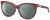 Profile View of Costa Del Mar Victoria Designer Polarized Reading Sunglasses with Custom Cut Powered Smoke Grey Lenses in Matte Plum Purple Silver Ladies Cat Eye Full Rim Acetate 55 mm