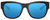 Front View of Costa Del Mar Caleta Unisex Sunglasses Black & Plum Purple/Grey Blue Mirror 55mm