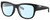 Profile View of Costa Del Mar Caleta Designer Progressive Lens Blue Light Blocking Eyeglasses in Matte Black Plum Purple Unisex Square Full Rim Acetate 55 mm