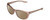 Profile View of Columbia C520S WILDBERRY Designer Polarized Reading Sunglasses with Custom Cut Powered Amber Brown Lenses in Wildberry Pink Brown Frosted Crystal Ladies Oval Full Rim Acetate 58 mm