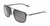 Profile View of Porsche Design P8934 Unisex Pilot Designer Sunglasses Grey/Polarized Smoke 59 mm