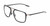 Profile View of Porsche Design P8934 Designer Single Vision Prescription Rx Eyeglasses in Matte Charcoal Grey Gold Unisex Pilot Full Rim Acetate 59 mm