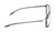 Side View of Porsche Design P8934 Designer Bi-Focal Prescription Rx Eyeglasses in Matte Charcoal Grey Gold Unisex Pilot Full Rim Acetate 59 mm