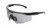 Profile View of Wiley-X PT-1SC Semi-Rimless Sunglass Black/Interchangeable Lens Grey/Clear 130mm