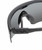 Close Up View of Wiley-X PT-1SC Semi-Rimless Sunglass Black/Interchangeable Lens Grey/Clear 130mm