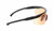 Side View of Wiley-X PT-1L Unisex Semi-Rimless Designer Sunglasses Black/Copper Orange 130 mm