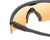 Close Up View of Wiley-X PT-1L Unisex Semi-Rimless Designer Sunglasses Black/Copper Orange 130 mm